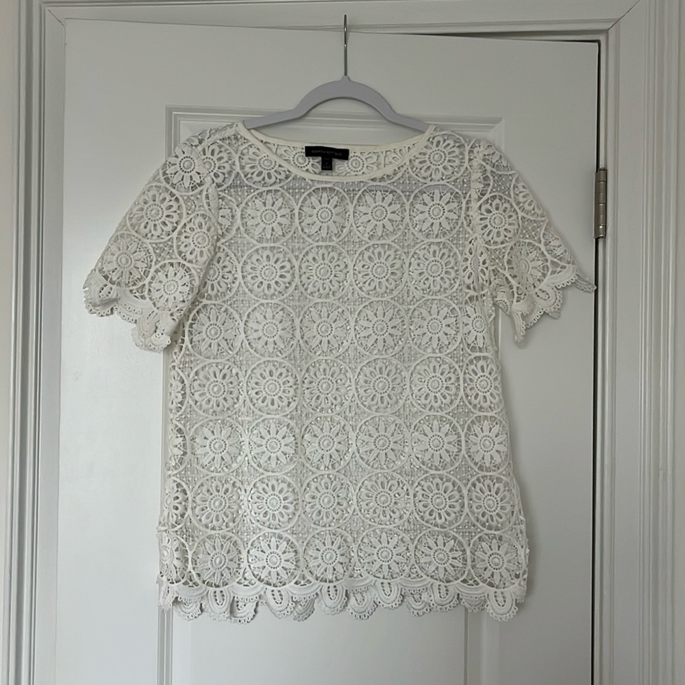 Banana Republic eyelet top